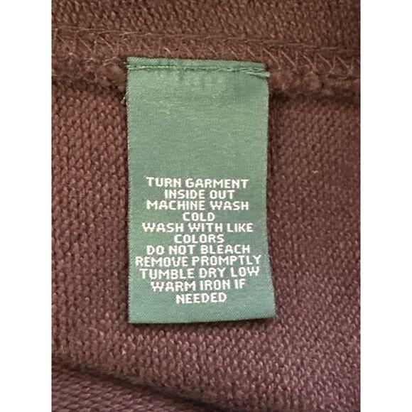 LRL Lauren Jersey Cardigan Blazer S Brown Leather Buckle Preppy Equestrian - Picture 9 of 13